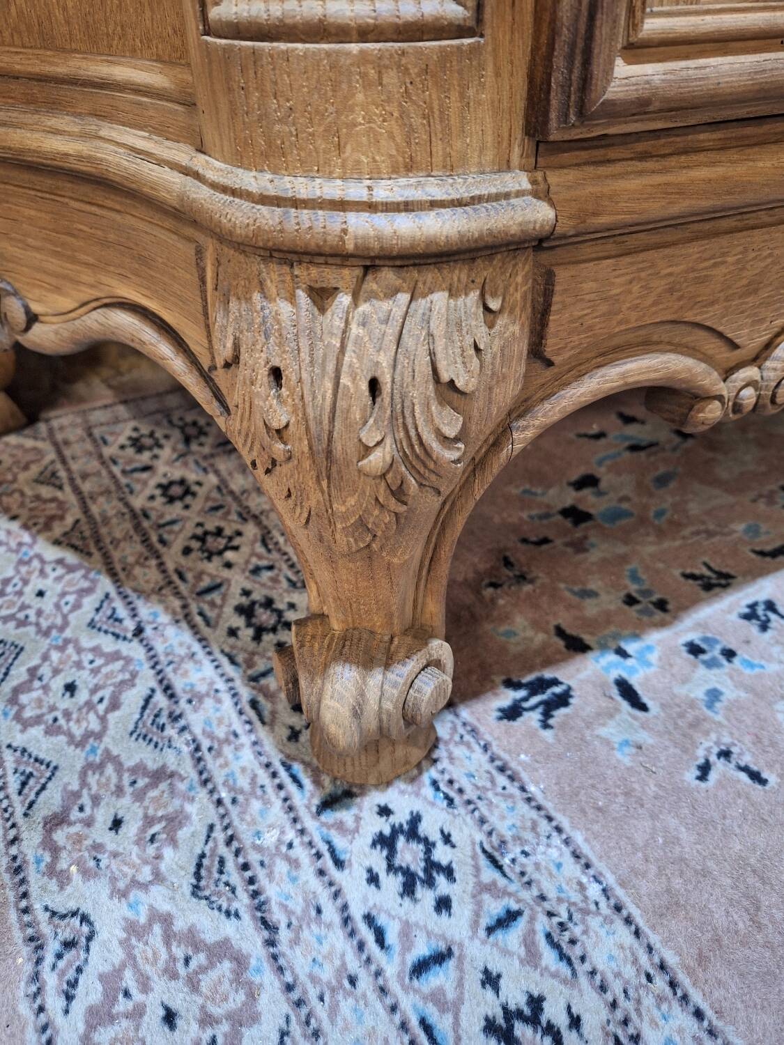 Louis XV style sideboard in solid oak
