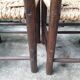 Lot de 6 chaises brutalistes paillées