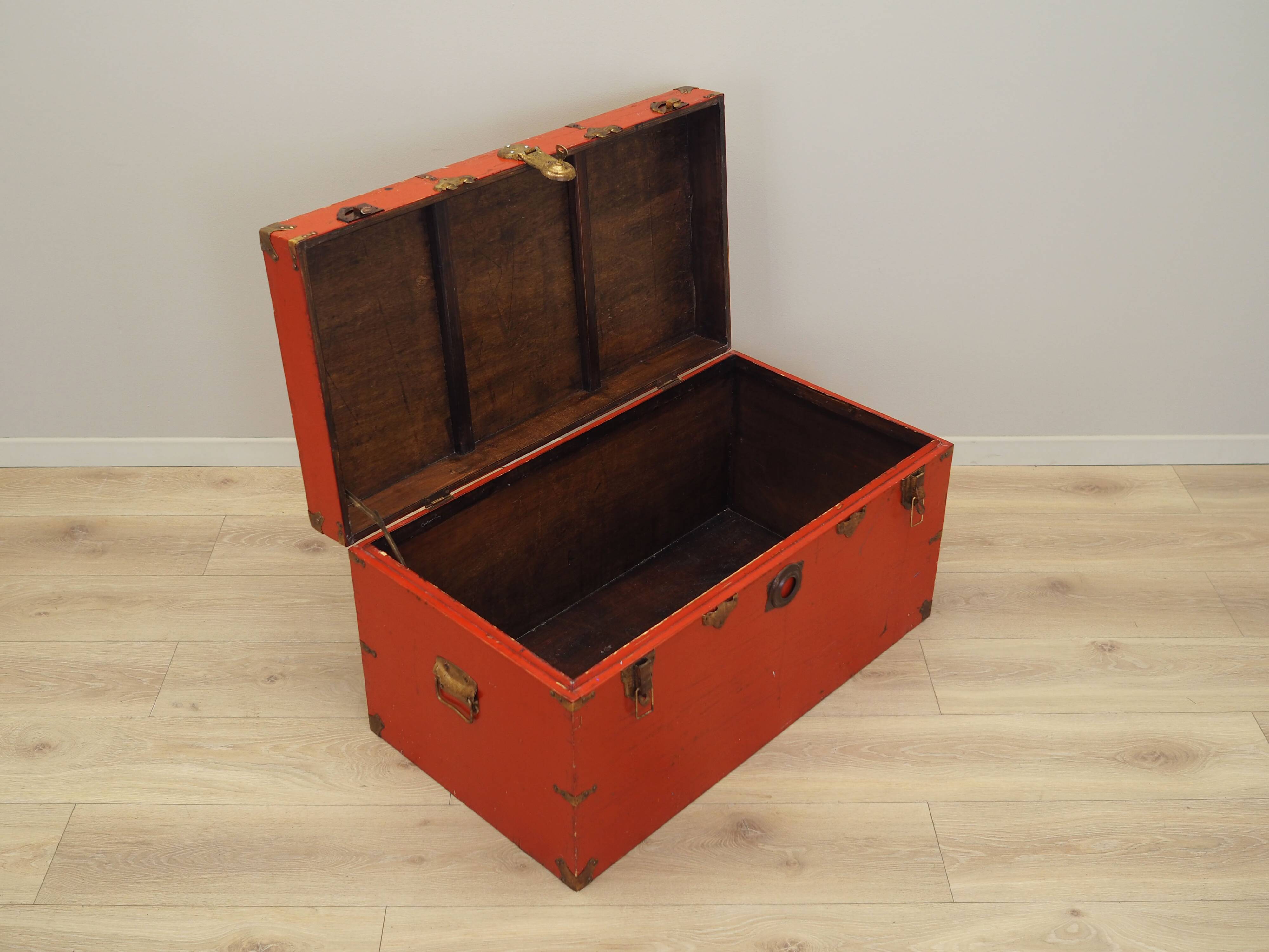 Red chest, Scandinavian design, 1950s