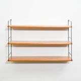Etagère murale années 60,string, teck