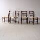 Chaises scandinaves en bois et cuir