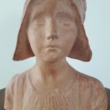Young Breton statue of F Rozet