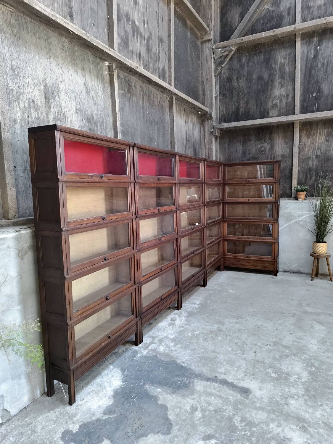 Oak display cabinet MD 1900