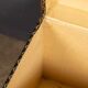 Antique 20thC French Hat Trunk In Chevron Canvas By Goyard, Paris c.1920
