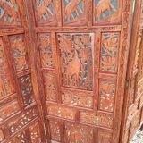 3-panel solid wood screen