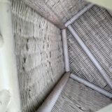 Rattan side table
