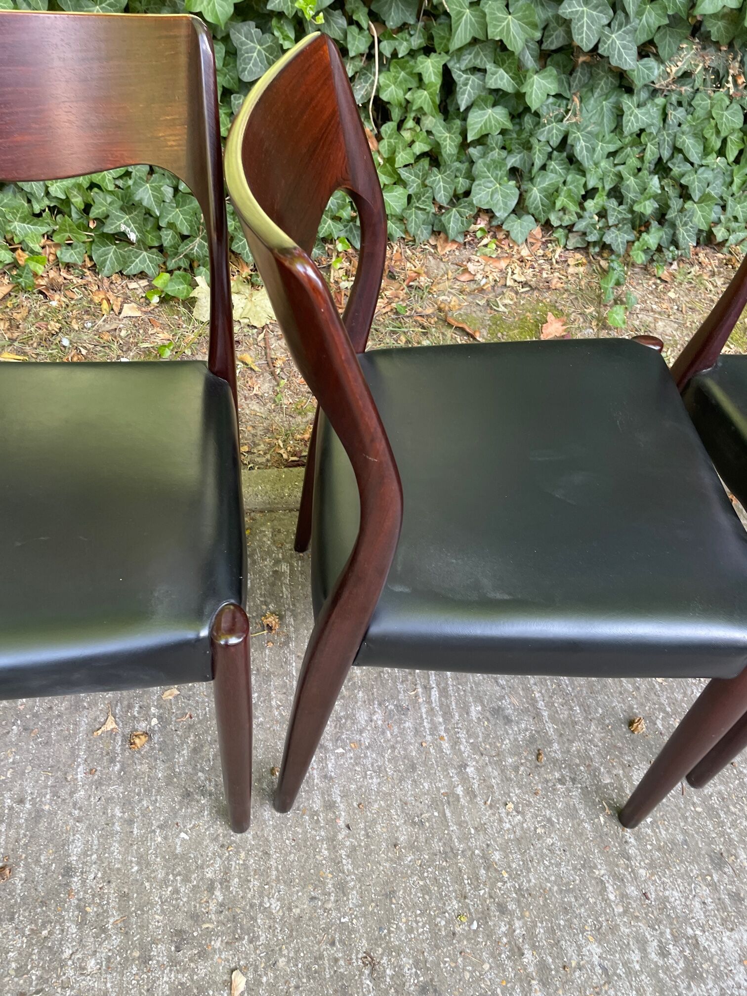 Suite of 4 rosewood chairs by Cor Botenbal for Fristho Franeker