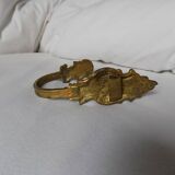 Golden brass wall hook