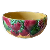 Sarreguemine slip salad bowl