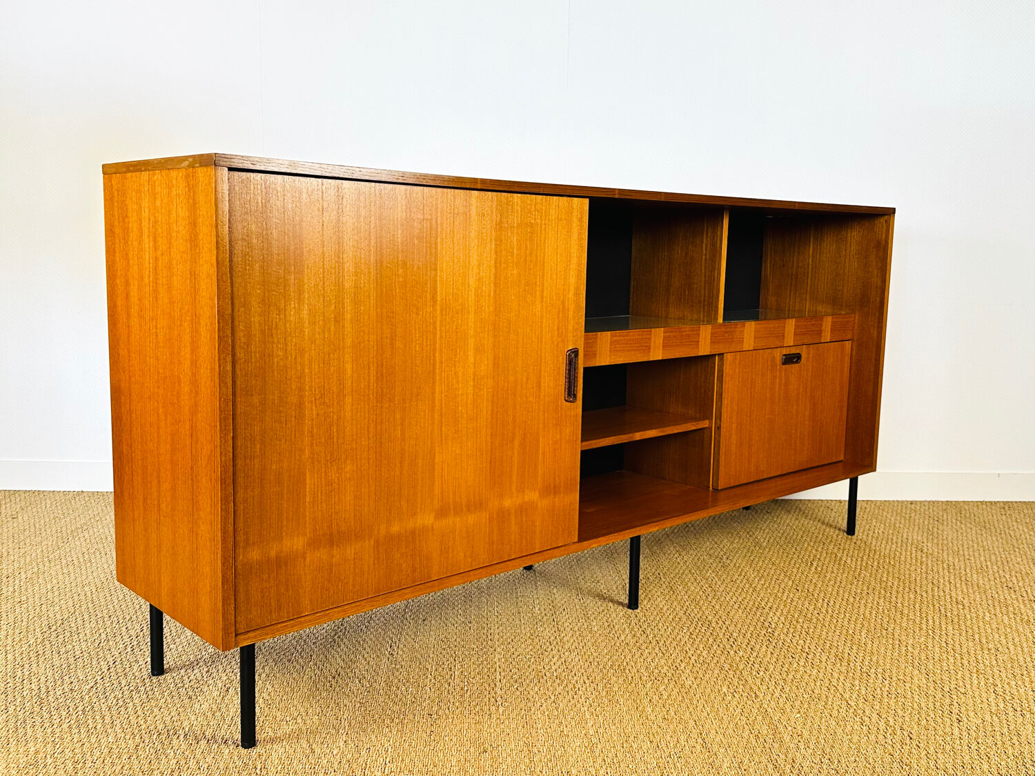 1960s high Scandinavian teak sideboard