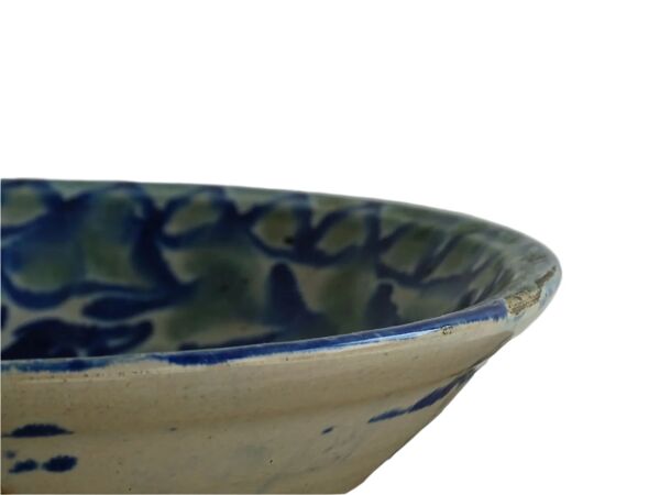 Bol Fajalauza espagnol ancien vert et bleu