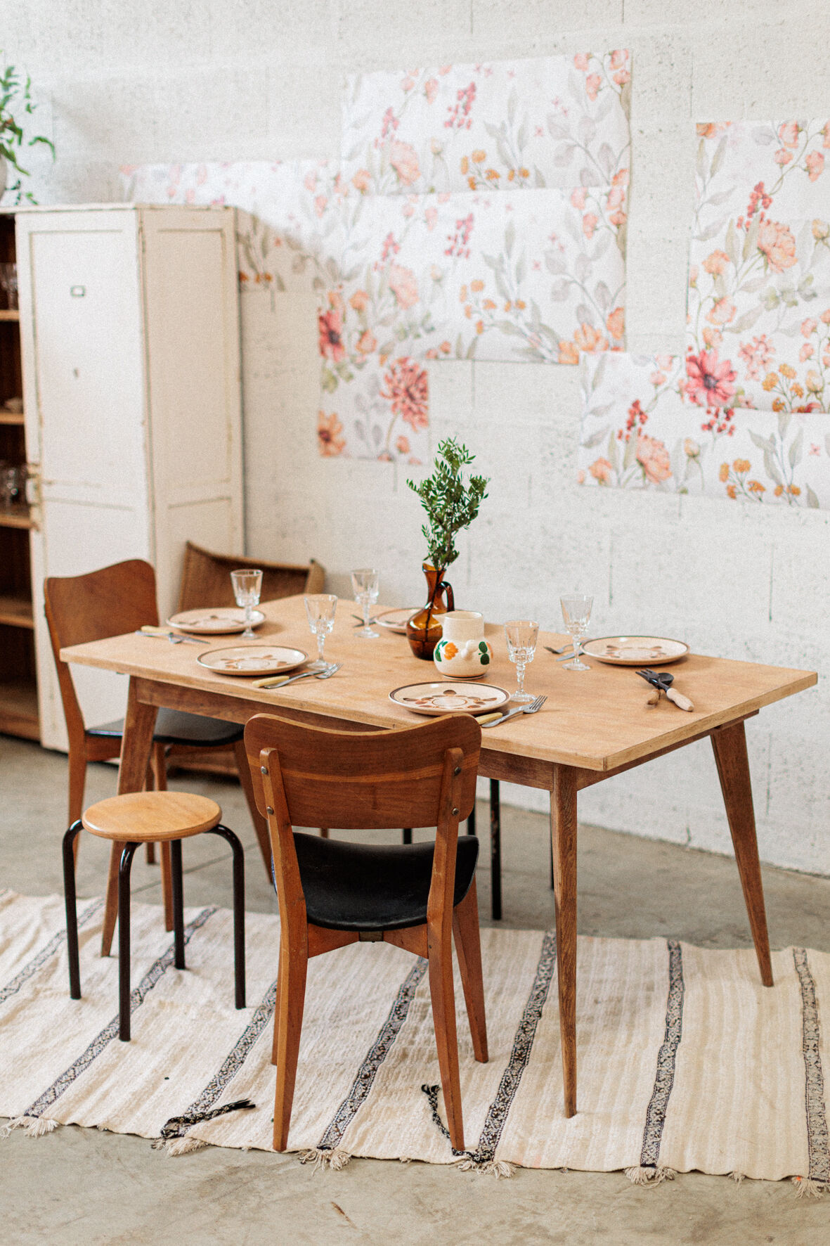 Wooden table Scandinavian type – year 60s