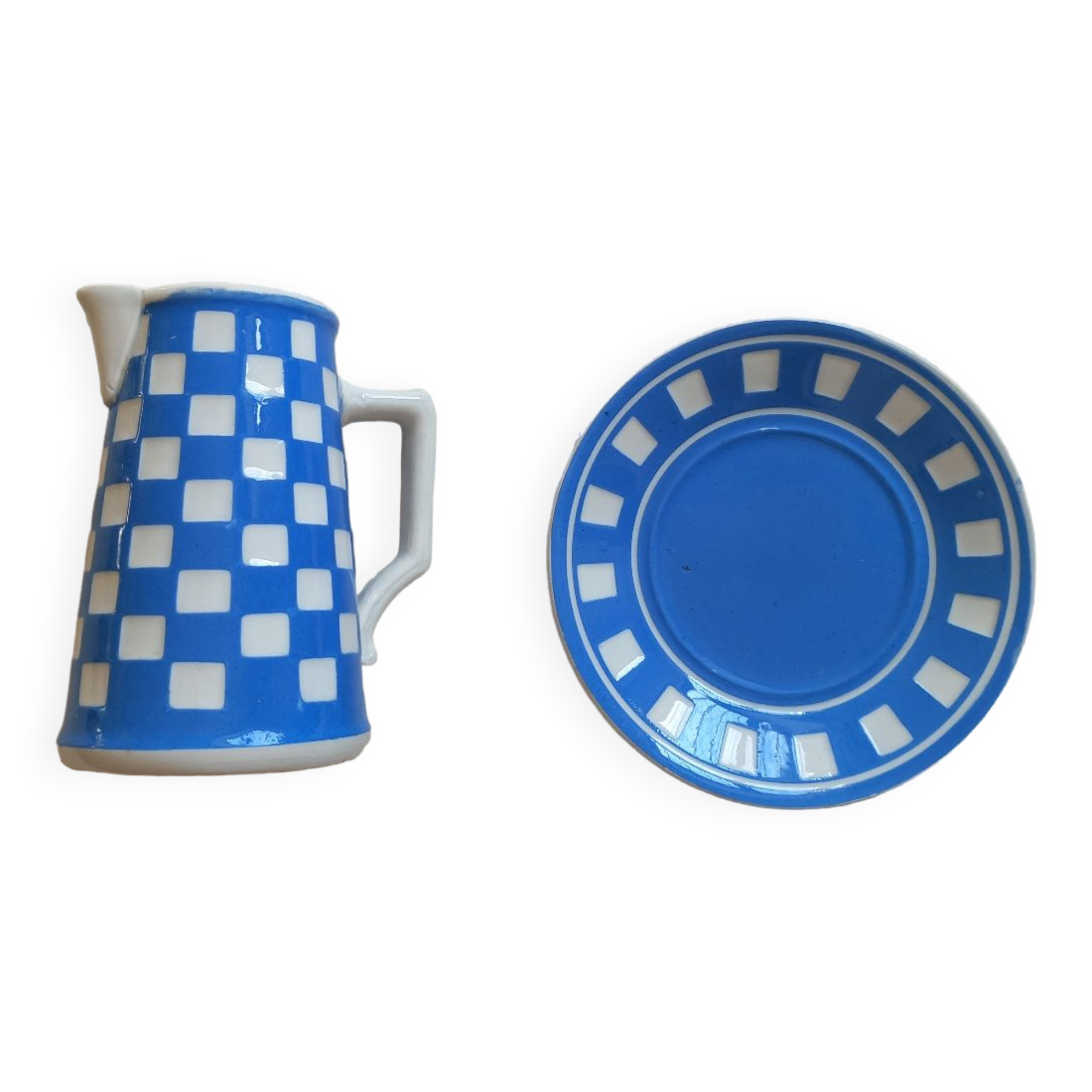 Digoin pitcher and plate