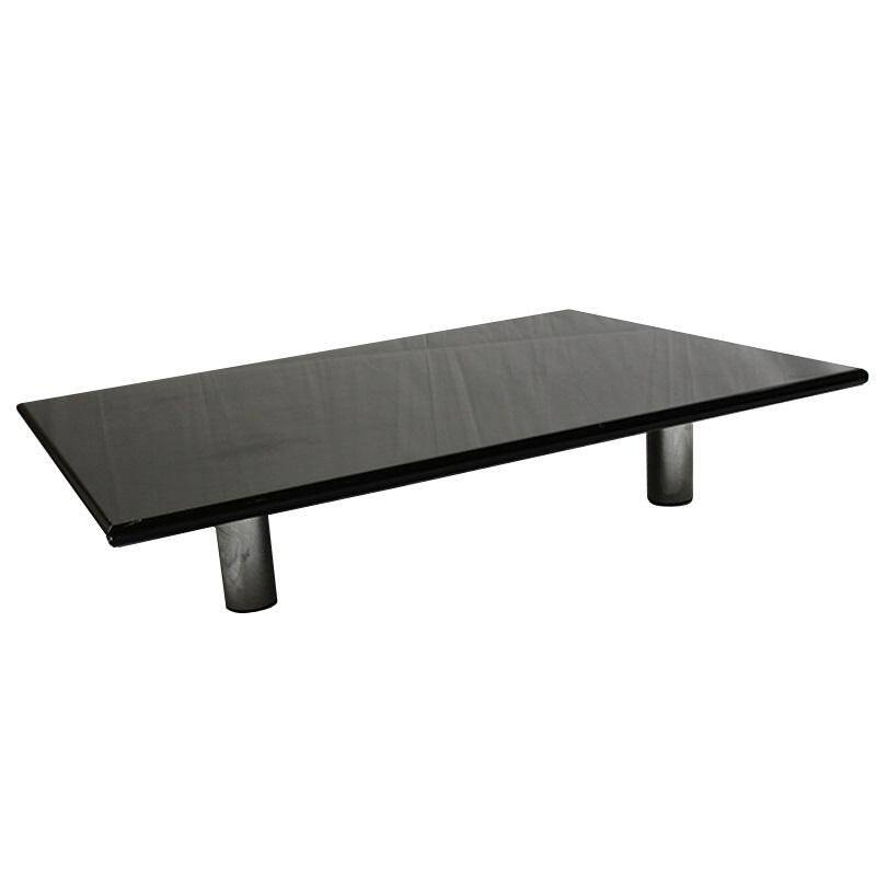 Large Black Coffee Table by B&B Italia / C&B Italia, 1980s