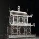 Asian style birdcage wood