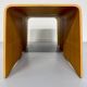 Set of 3 nesting coffee tables in thermoformed wood, 80s design
