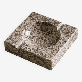 Square marble ashtray.