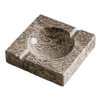 Square marble ashtray.