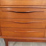 Scandinavian secretary of the 70s in teak