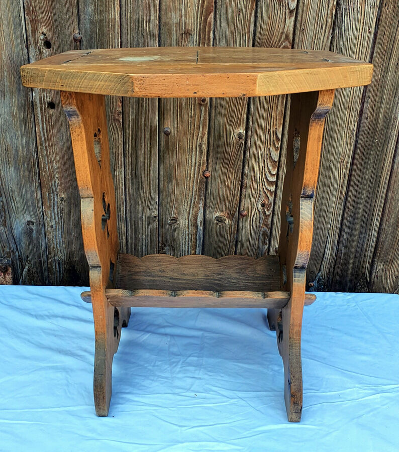 Wooden service foot heart shape