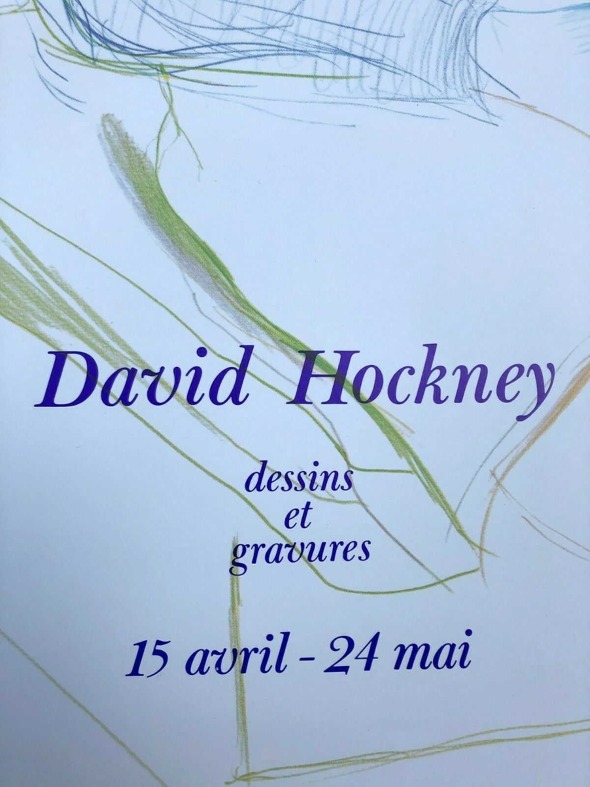 David Hockney lithograph portrait of Jacques de Bascher 1975
