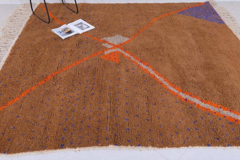 Brown Moroccan rug 150/250cm