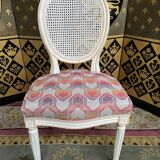 4 chairs louis XVI style medallion