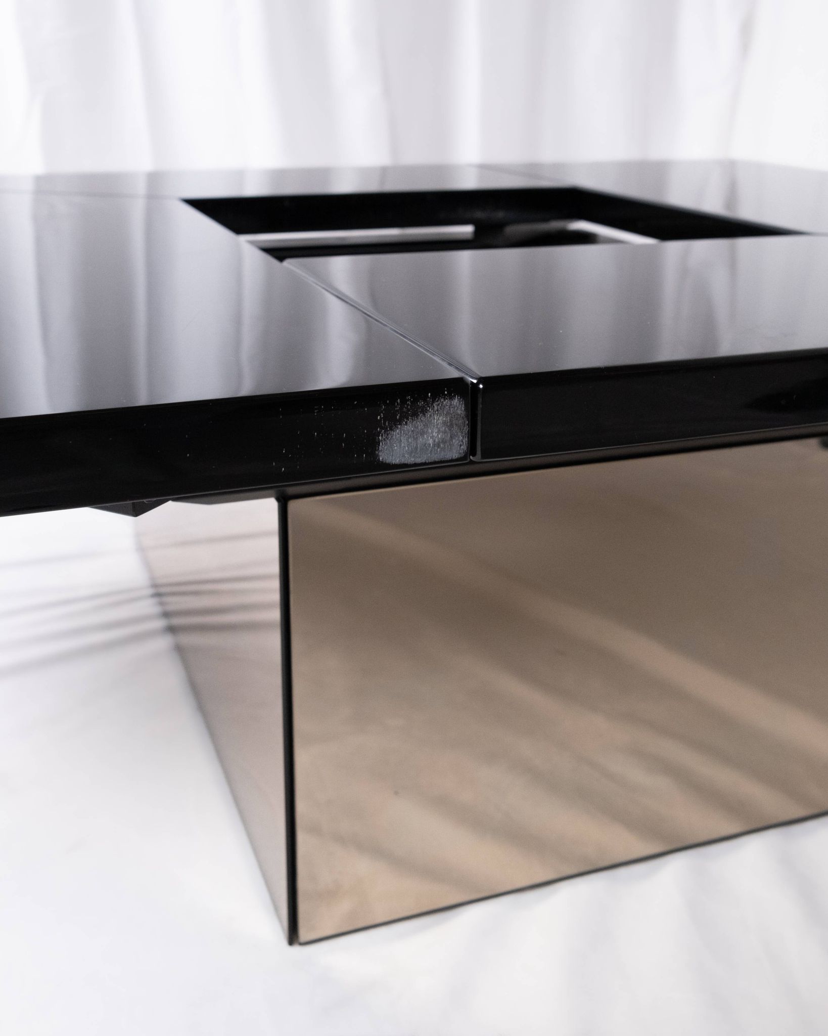 Lacquered bar coffee table by Paul Michel for Roche Bobois, France, 1980s