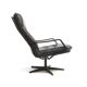 Stylish vintage leather armchair made in the 1970s