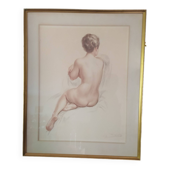 Female nude signed Albert Genta