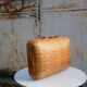 Suitcase vintage wicker
