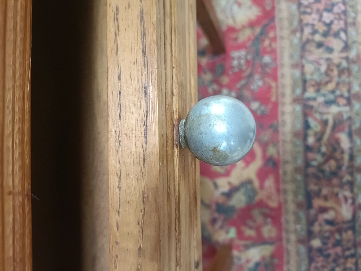 Vintage pine toilet table