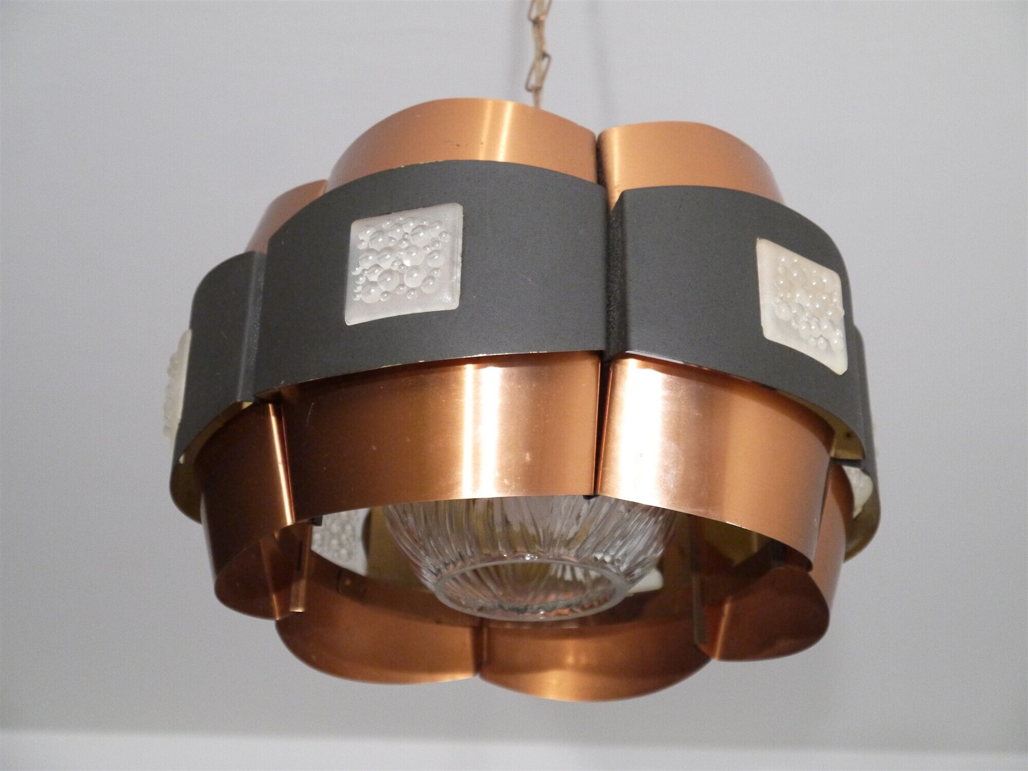 Danish hanging lamp copper Werner Schou for Coronell