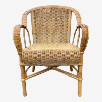 Rattan armchair