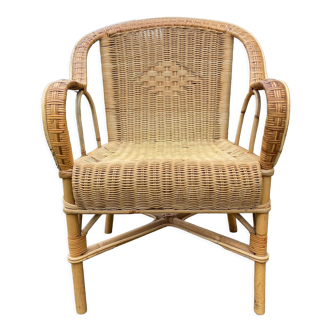 Rattan armchair