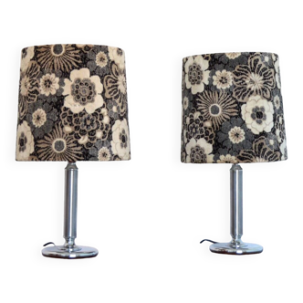 Paire de lampes de table vintage 1970