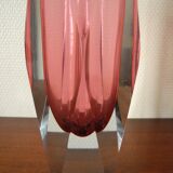 Antique Murano Sommerso vase, vintage Italian vase, 50s and 60s design