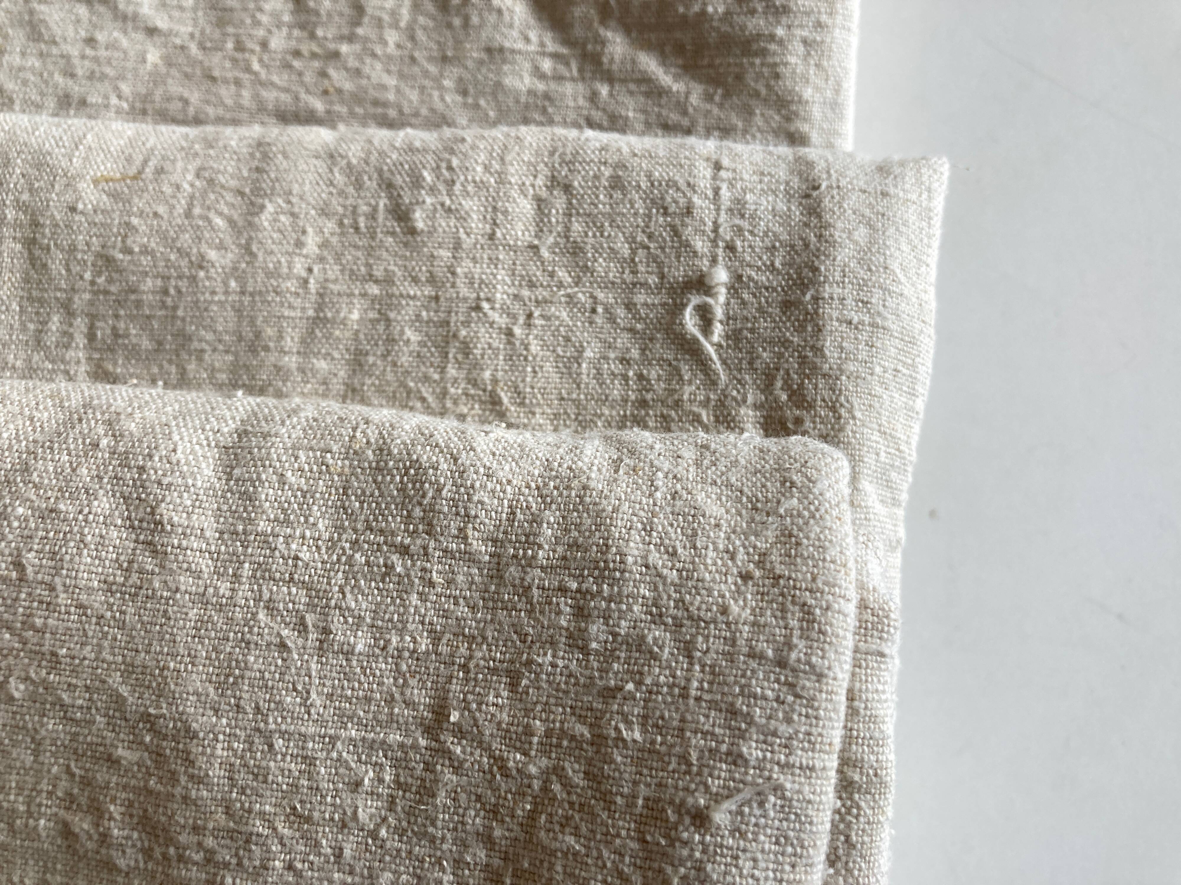 Farm tablecloth 19th in hemp canvas, reserve of trousseau L270cm