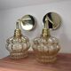 Lot de 2 appliques murales dorées