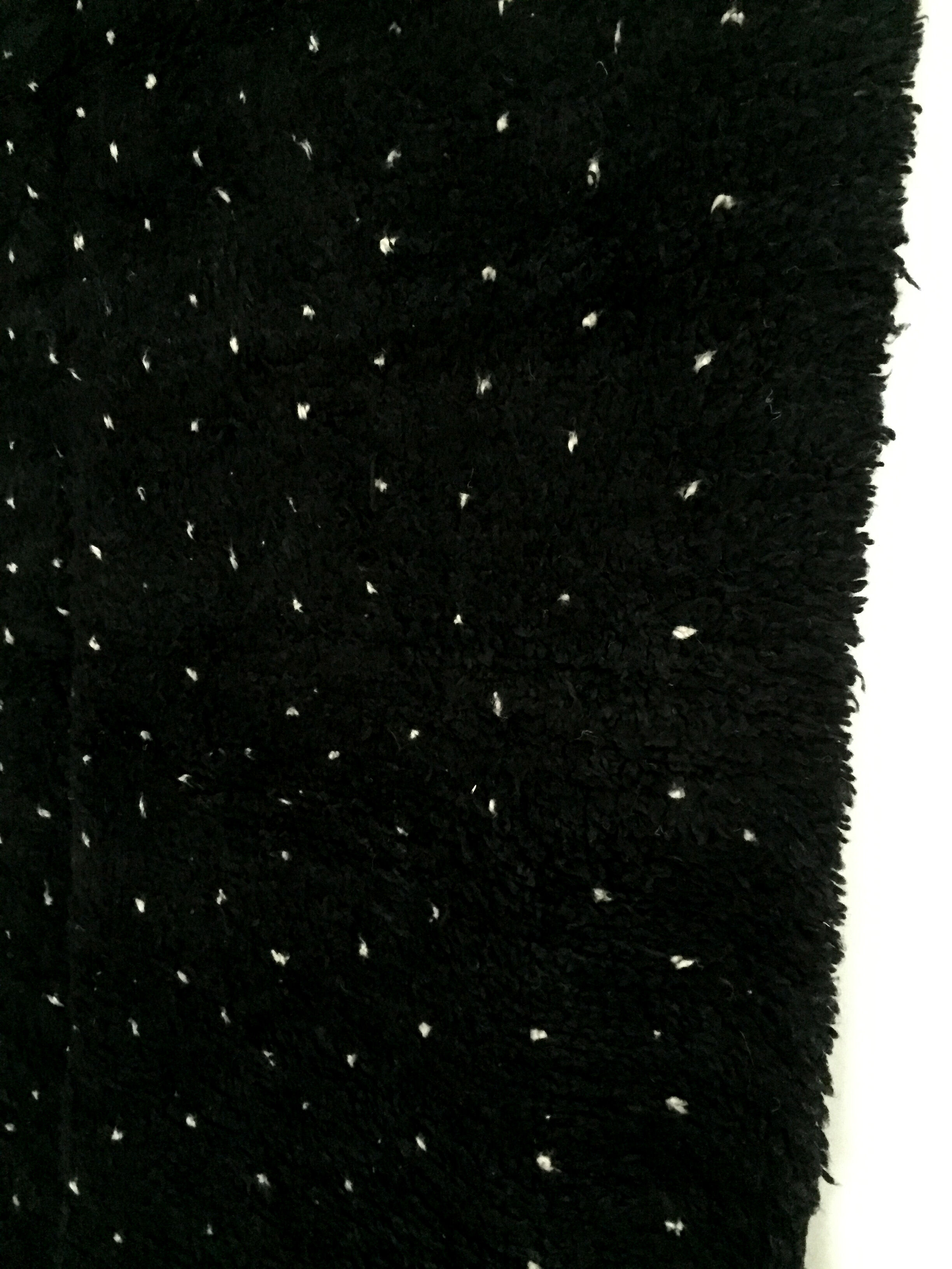 Moroccan Berber carpet Beni Ouarain with white polka dots 254x205cm