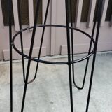 Wrought iron coat rack