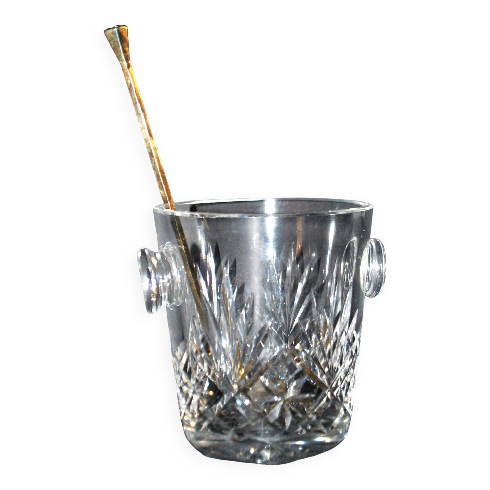 Cut crystal ice bucket Saint-Louis model Massenet H12cm