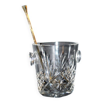 Cut crystal ice bucket Saint-Louis model Massenet H12cm