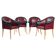 Sinan Armchairs in Leather and Beech Wood