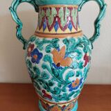 Large earthenware vase from Monaco Cerart 1950 1960