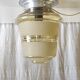 Smoked/sandblasted glass ceiling light - mid 20th century