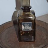 Smoked glass and pewter carafe