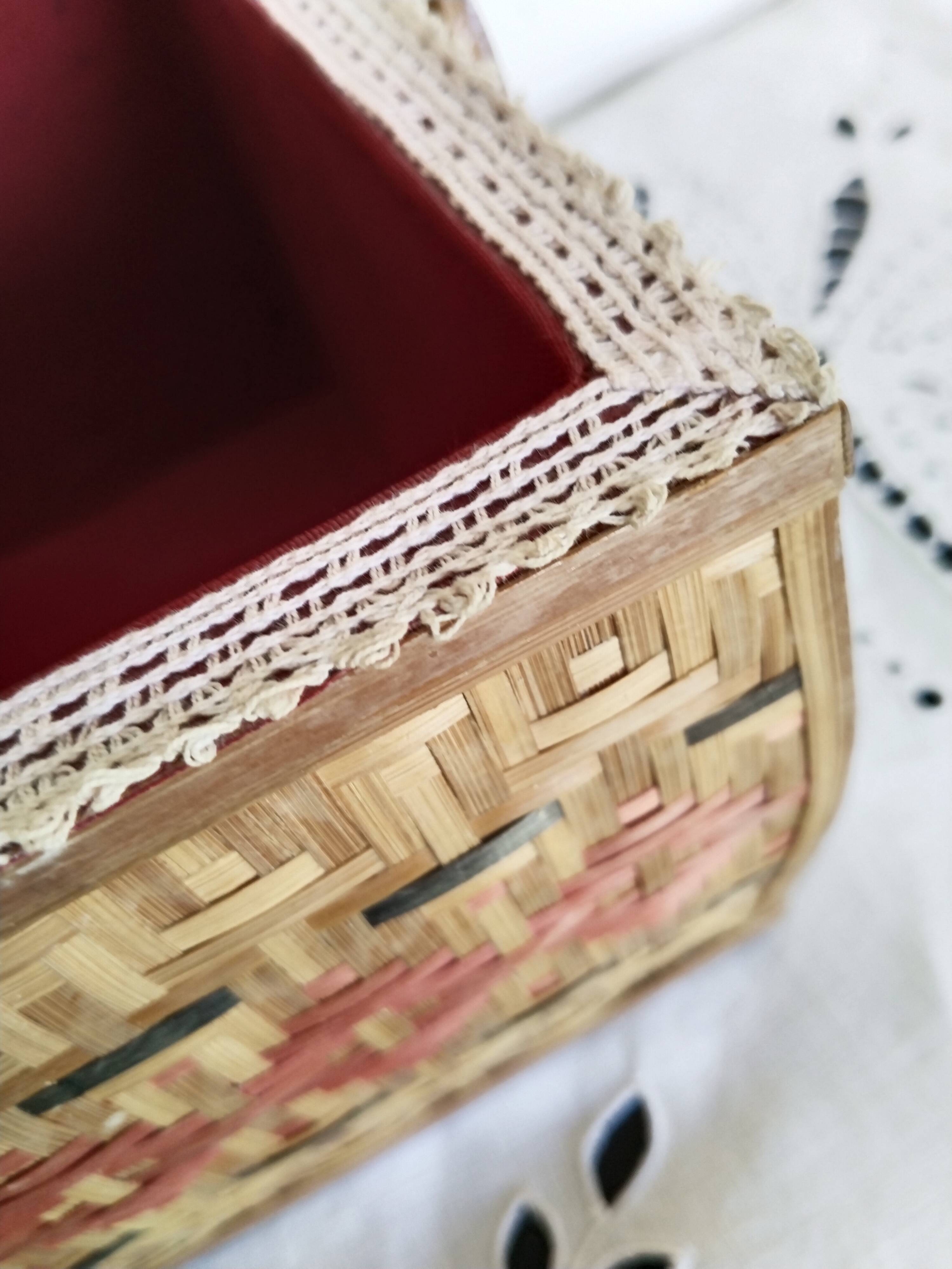 Sewing box, rattan worker