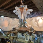Ezan Art Deco 6-light chandelier