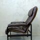 Fauteuil en cuir du milieu du siècle par Oy BJ Dahlqvist pour BD Furniture, années 1960